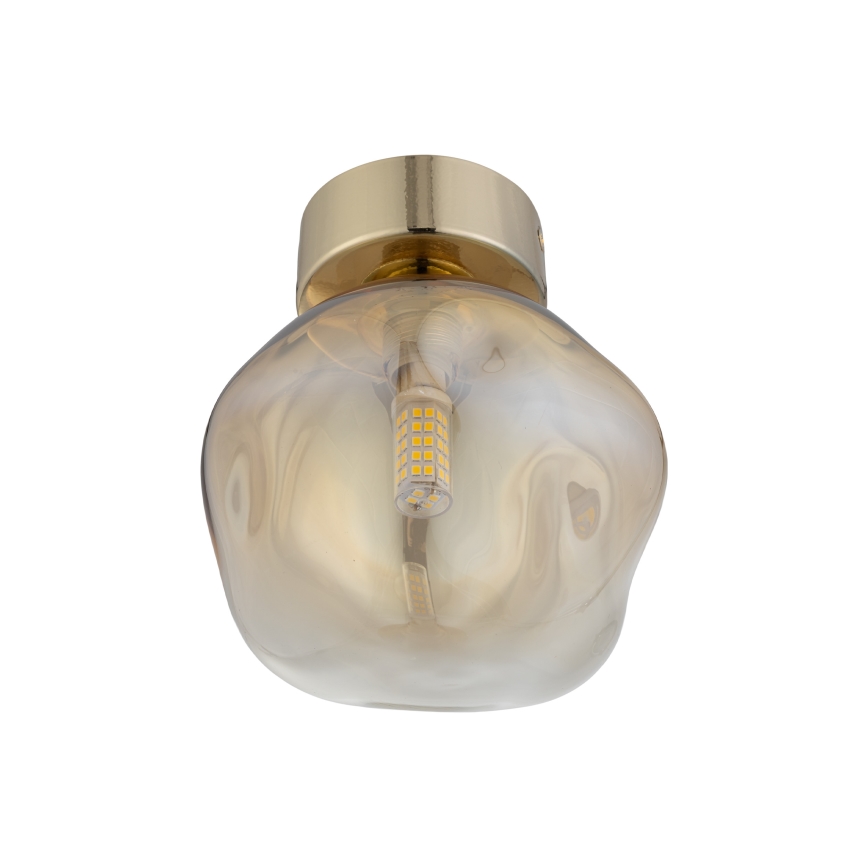 Brilagi - Deckenleuchte VULCANO 1xG9/8W/230V gold/rauchbeige