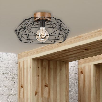 Brilagi - Deckenleuchte WOODY BASKET 1xE27/60W/230V Eiche