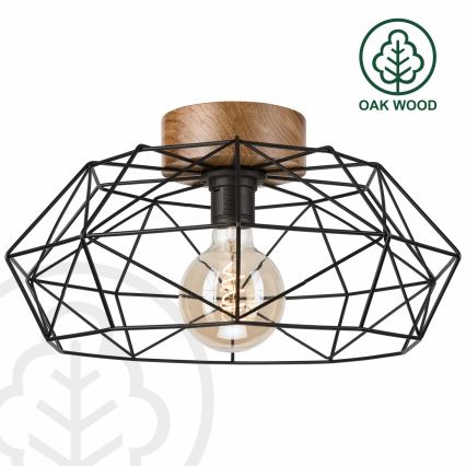 Brilagi - Deckenleuchte WOODY BASKET 1xE27/60W/230V Eiche