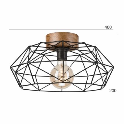 Brilagi - Deckenleuchte WOODY BASKET 1xE27/60W/230V Eiche