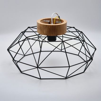 Brilagi - Deckenleuchte WOODY BASKET 1xE27/60W/230V Ø 40 cm Eiche/Nussbaum