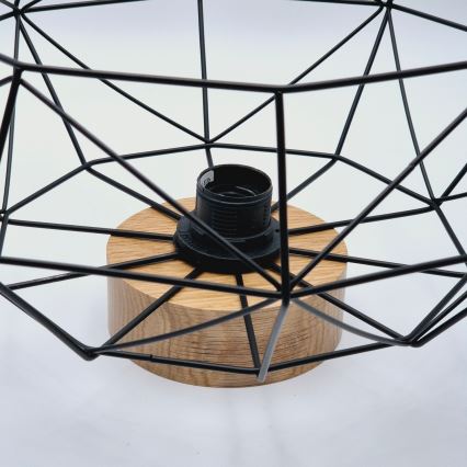 Brilagi - Deckenleuchte WOODY BASKET 1xE27/60W/230V Ø 40 cm Eiche/Nussbaum