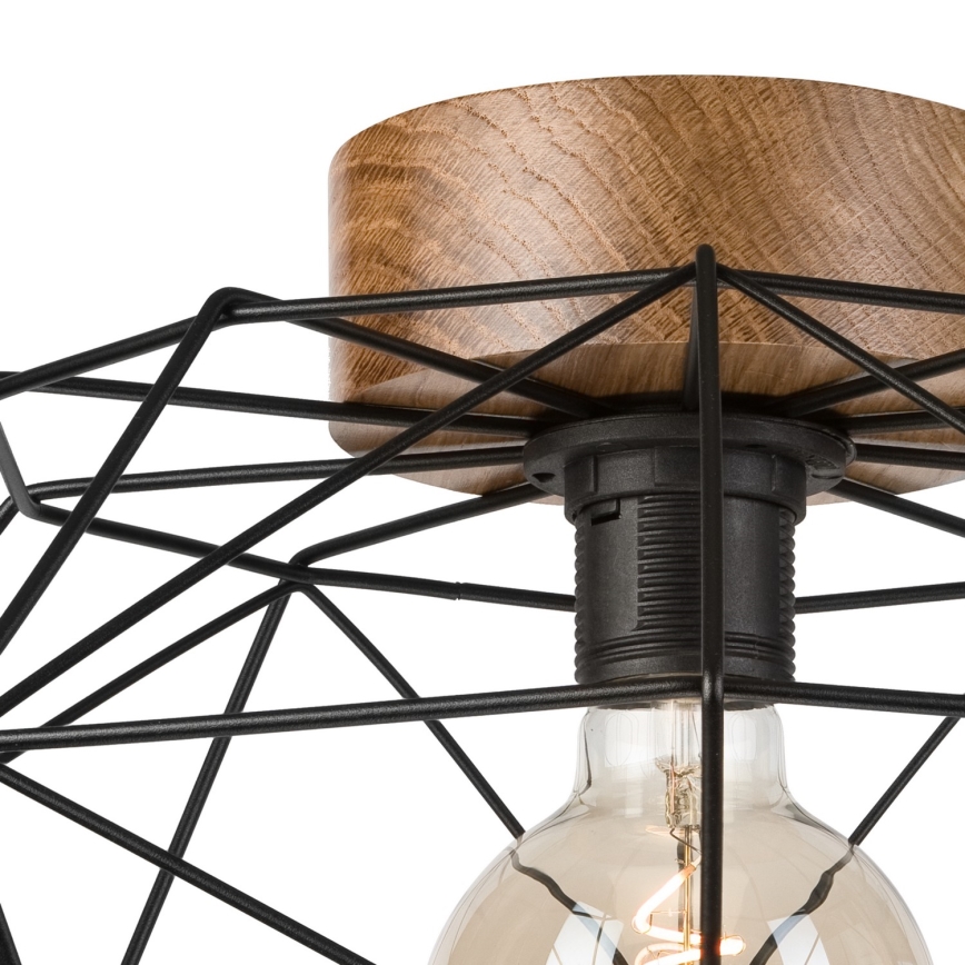 Brilagi - Deckenleuchte WOODY BASKET 1xE27/60W/230V Ø 40 cm Eiche/Nussbaum