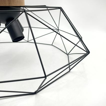 Brilagi - Deckenleuchte WOODY BASKET 3xE27/60W/230V Ø 60 cm Eiche