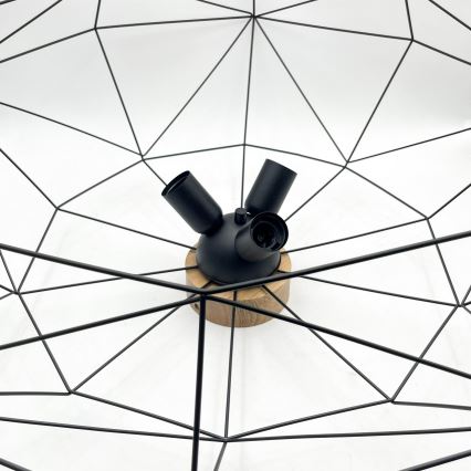 Brilagi - Deckenleuchte WOODY BASKET 3xE27/60W/230V Ø 80 cm Eiche