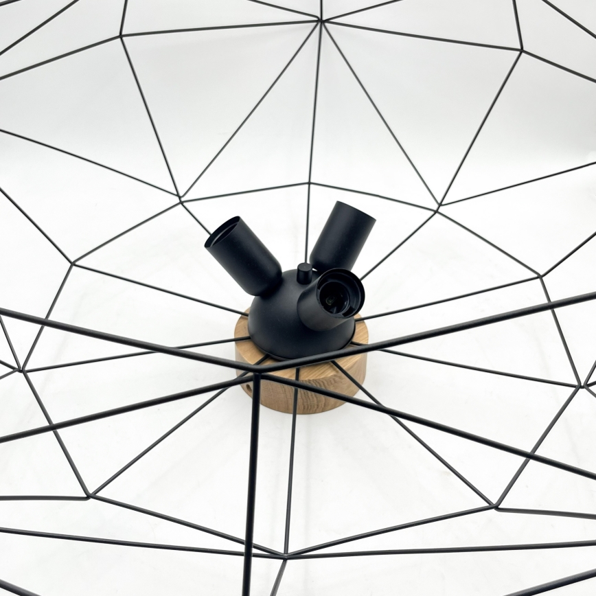 Brilagi - Deckenleuchte WOODY BASKET 3xE27/60W/230V Ø 80 cm Eiche