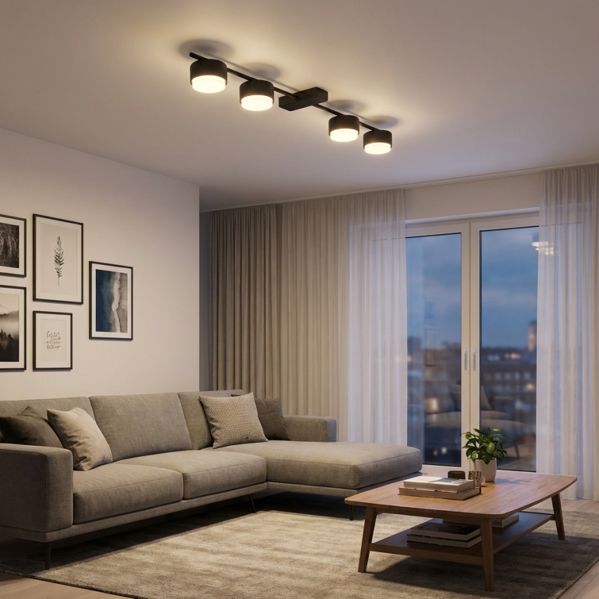 Brilagi - Deckenspot 4xGX53/12W/230V schwarz