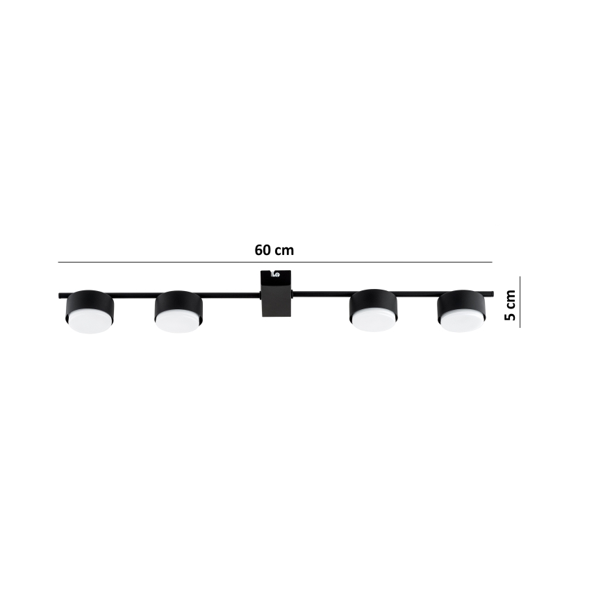 Brilagi - Deckenspot 4xGX53/12W/230V schwarz