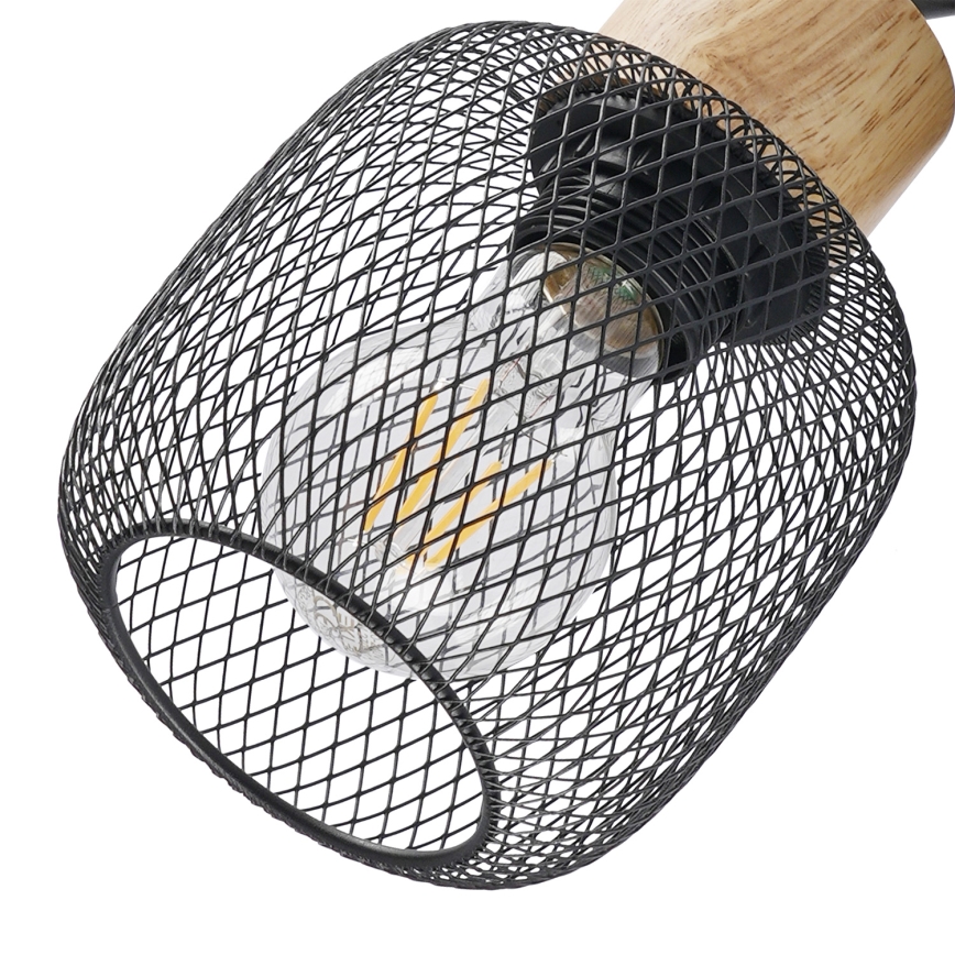 Brilagi - Deckenspot BASKLITE 2xE27/15W/230V Holz/Schwarz