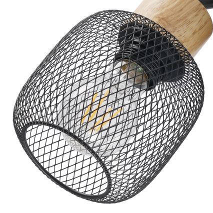 Brilagi - Deckenspot BASKLITE 4xE27/15W/230V Holz/Schwarz