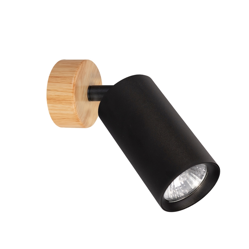 Brilagi - Deckenspot SELE 1xGU10/30W/230V schwarz/Eichen-Dekor