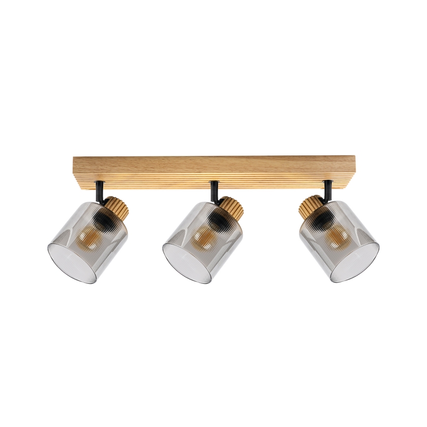 Brilagi - Deckenstrahler HYGGE 3xE14/15W/230V Gummibaum/rauchfarben