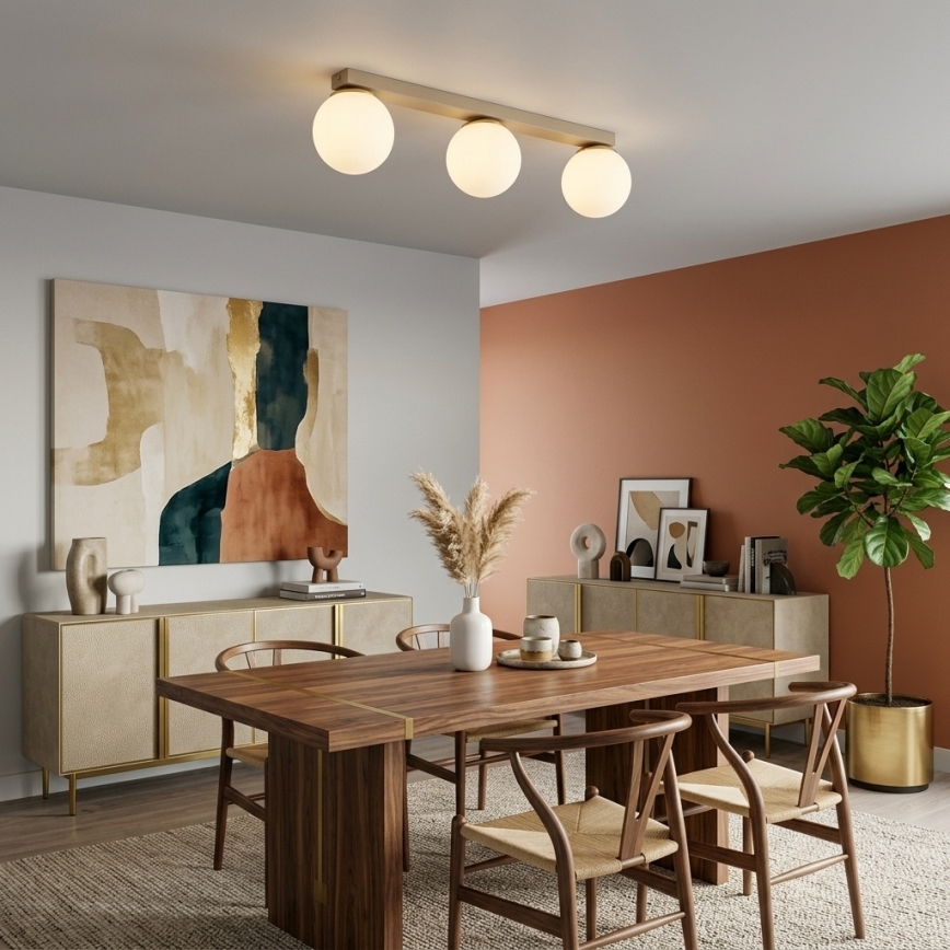 Brilagi - Deckenstrahler MILO 3xE27/60W/230V beige/gold