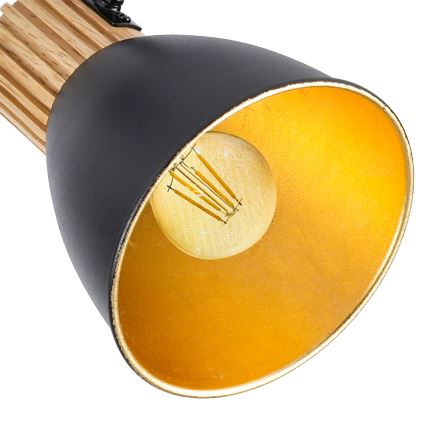 Brilagi - Deckenstrahler ODENSE 3xE14/10W/230V Holz/Schwarz