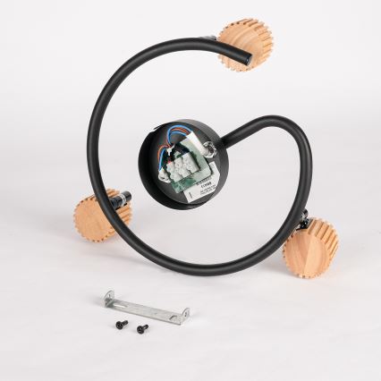 Brilagi - Deckenstrahler ODENSE 3xE14/10W/230V Holz/Schwarz