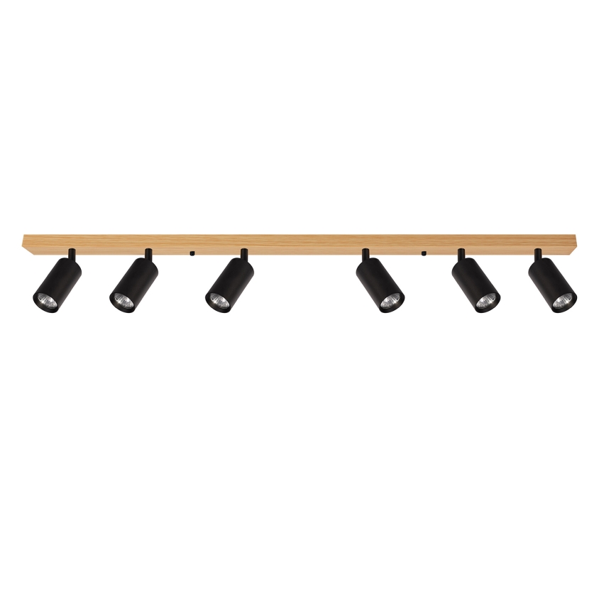 Brilagi - Deckenstrahler SELE 6xGU10/30W/230V schwarz/Eichen-Dekor