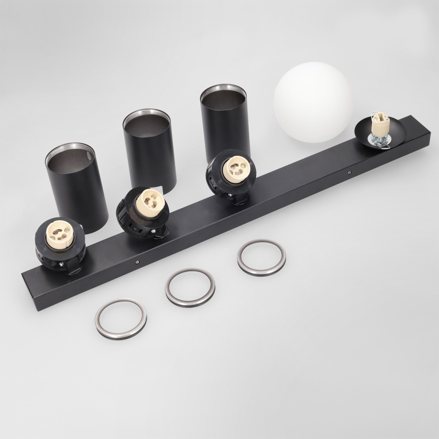 BRILAGI - Deckenstrahler SELE BALL 3xGU10/30W/230V + 1xG9/10W schwarz