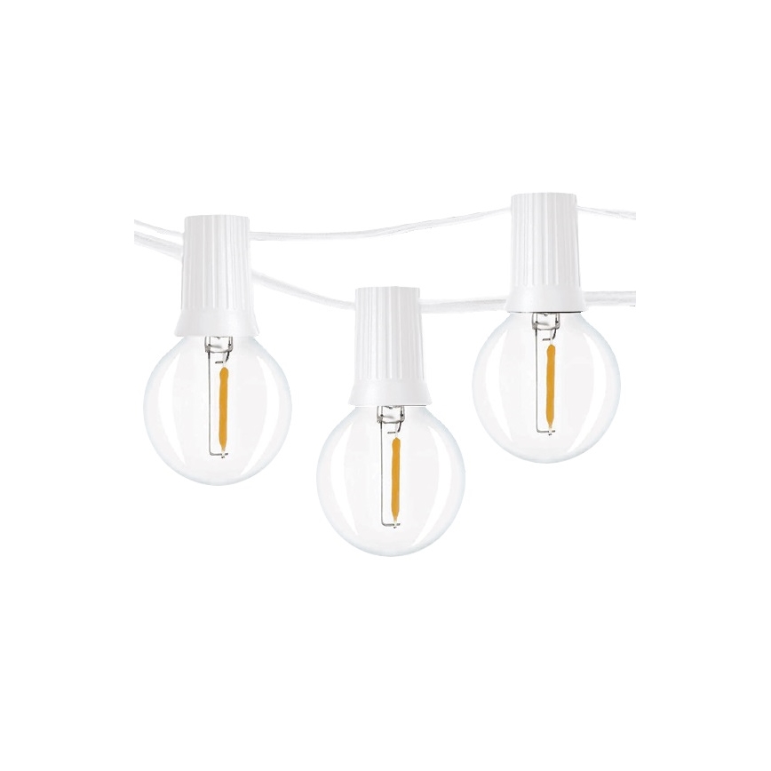 Brilagi - Dekorative LED-Lichterkette für den Außenbereich GARLAND 25xE12 20m weiß IP44 warmweiβ