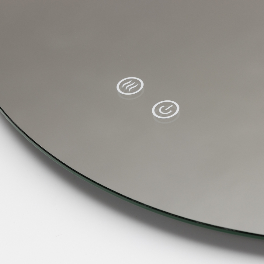 Brilagi - DEMI PRO LED Badezimmerspiegel mit Heizfunktion, LED/20W/230V, Ø 60 cm, IP44, CRI 90, dimmbar + CCT (verstellbare Farbtemperatur)