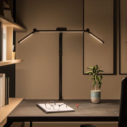 BRILAGI - dimmbare LED-Tischlampe mit Touch-Bedienung und Clip VARIO LED/24W/230V 3000-6500K CRI 92 schwarz