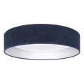 Brilagi - dimmbare Deckenleuchte VELVET SMARTIX LED/24W/230V 3000–6000K Ø 45 cm blau Wi-Fi Tuya Beacon + Fernbedienung