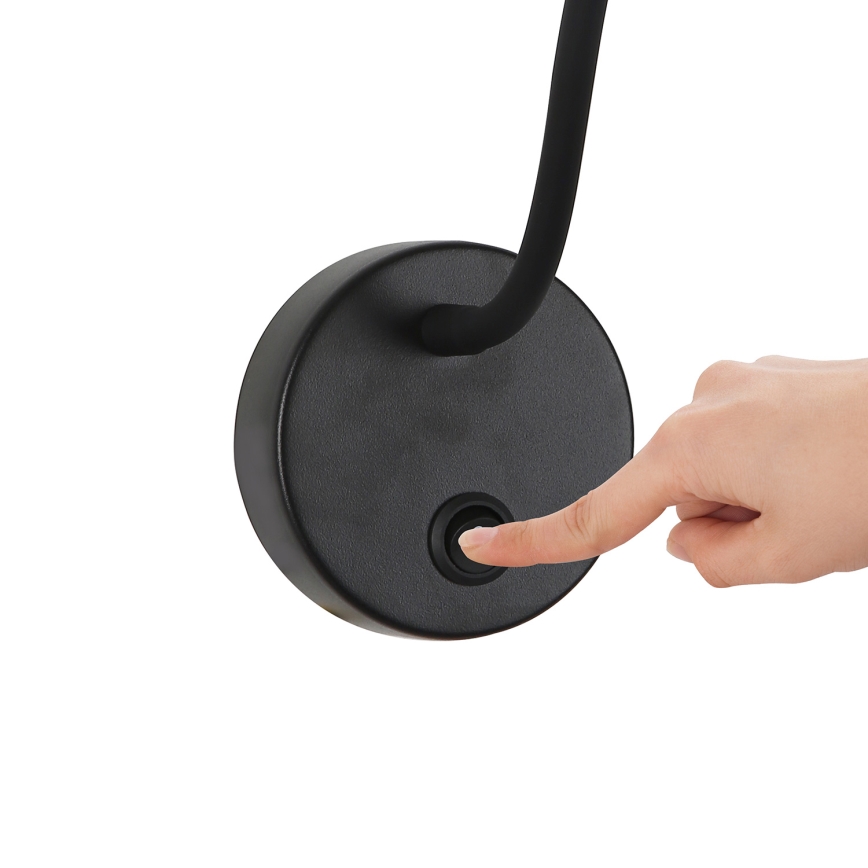 Brilagi - Dimmbare, flexible LED-Wandleuchte MAYA 1xG9/4W/230V schwarz 2700-6500K Wi-Fi Tuya