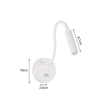 Brilagi - Dimmbare, flexible LED-Wandleuchte MAYA 1xG9/4W/230V weiß 2700-6500K Wi-Fi Tuya