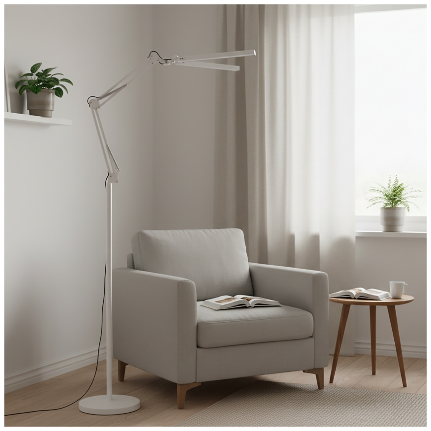 BRILAGI - dimmbare, flexible LED-Stehlampe VARIO LED/14W/230V 3000-6000K 157 cm weiß