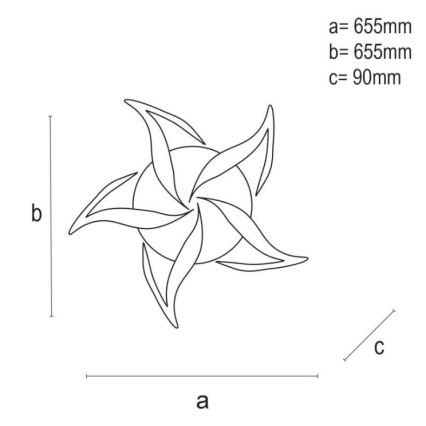 Brilagi - Dimmbare LED-Anbauleuchte TWIST LED/55W/230V 3000-6500K weiß + Fernbedienung