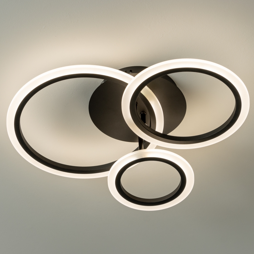 Brilagi - Dimmbare LED-Aufbauleuchte ORBITS LED/40W/230V 3000-6500K schwarz + Fernbedienung