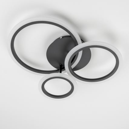 Brilagi - Dimmbare LED-Aufbauleuchte ORBITS LED/40W/230V 3000-6500K schwarz + Fernbedienung