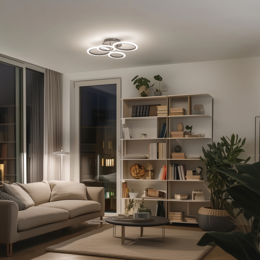 Brilagi - Dimmbare LED-Aufbauleuchte ORBITS LED/50W/230V 3000-6500K anthrazit + Fernbedienung