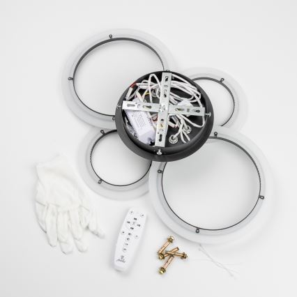 Brilagi - Dimmbare LED-Aufbauleuchte ORBITS LED/50W/230V 3000-6500K anthrazit + Fernbedienung