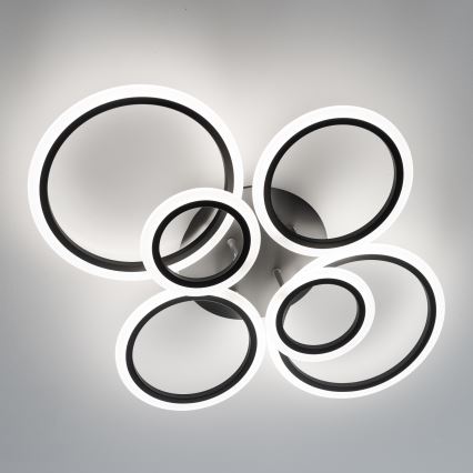 Brilagi - Dimmbare LED-Aufbauleuchte ORBITS LED/85W/230V 3000-6500K schwarz + Fernbedienung