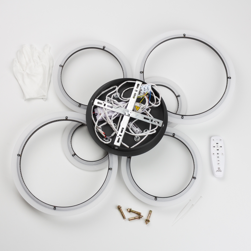 Brilagi - Dimmbare LED-Aufbauleuchte ORBITS LED/85W/230V 3000-6500K schwarz + Fernbedienung