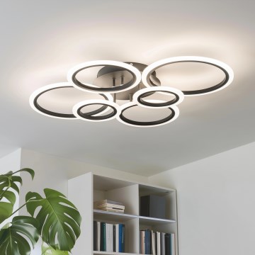 Brilagi - Dimmbare LED-Aufbauleuchte ORBITS LED/85W/230V 3000-6500K schwarz + Fernbedienung