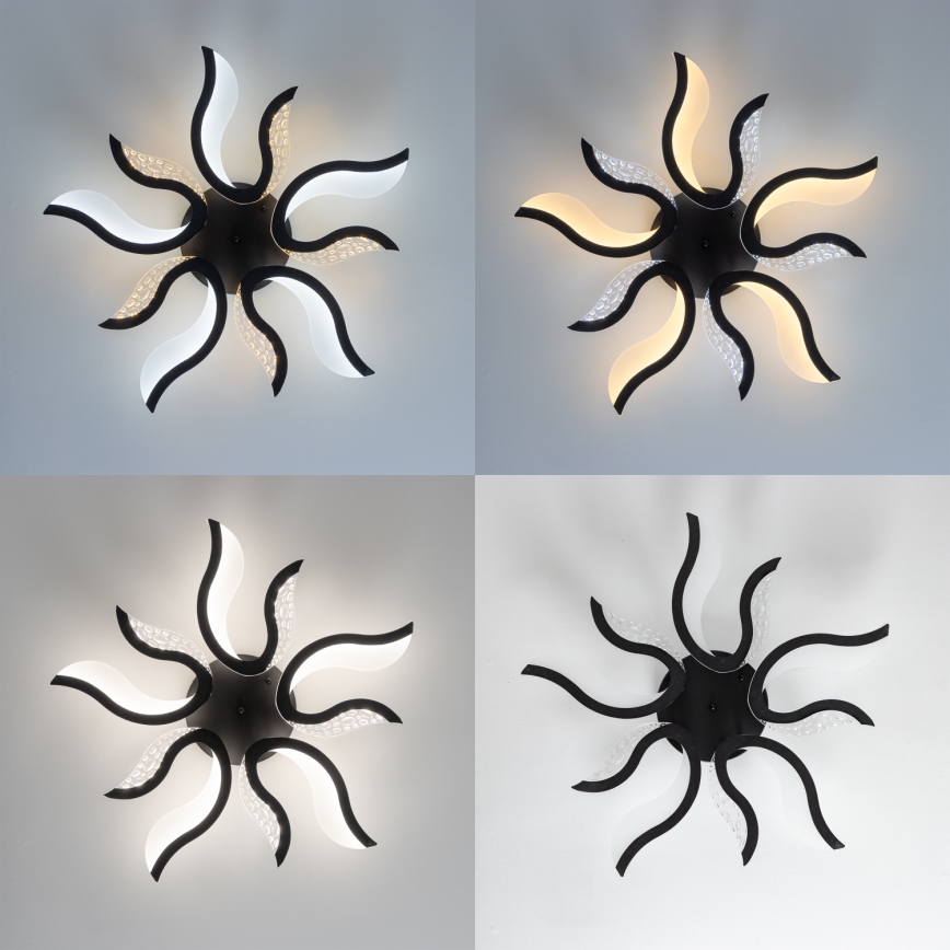 Brilagi - Dimmbare LED-Aufbauleuchte TWIST LED/65W/230V 3000-6500K schwarz + Fernbedienung