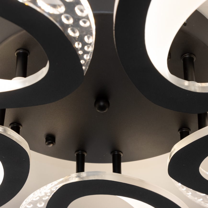 Brilagi - Dimmbare LED-Aufbauleuchte TWIST LED/65W/230V 3000-6500K schwarz + Fernbedienung