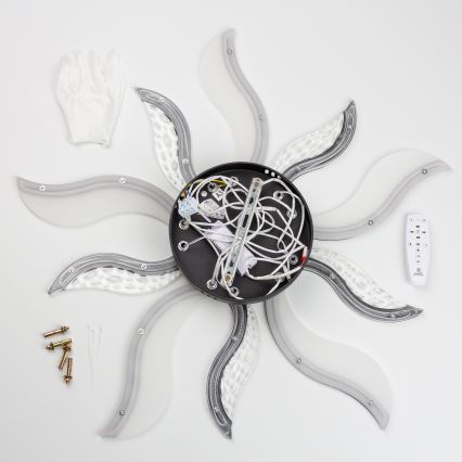 Brilagi - Dimmbare LED-Aufbauleuchte TWIST LED/65W/230V 3000-6500K schwarz + Fernbedienung