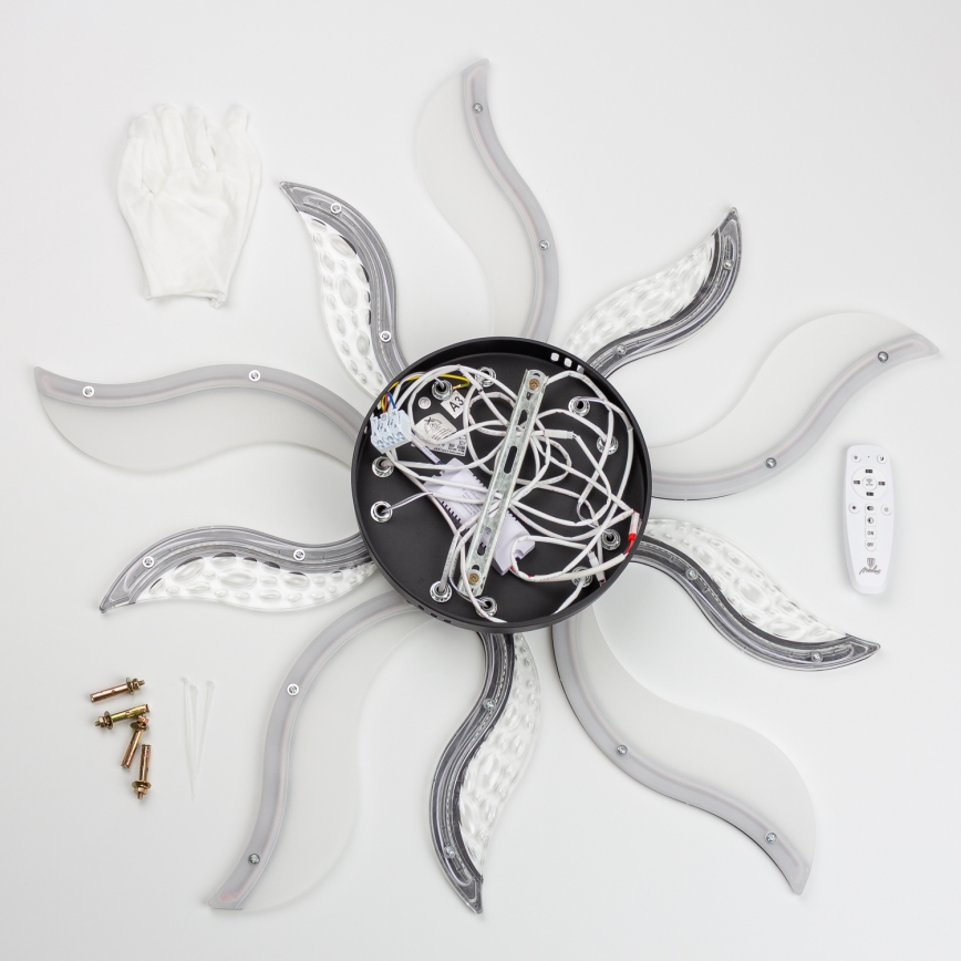 Brilagi - Dimmbare LED-Aufbauleuchte TWIST LED/65W/230V 3000-6500K schwarz + Fernbedienung