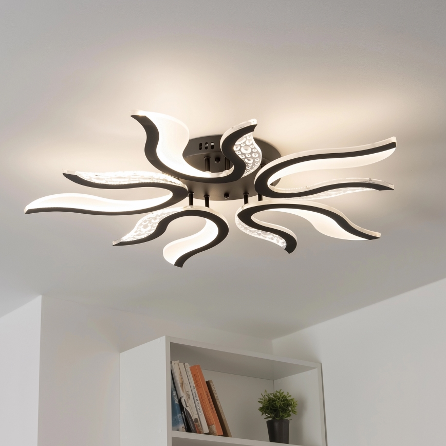 Brilagi - Dimmbare LED-Aufbauleuchte TWIST LED/65W/230V 3000-6500K schwarz + Fernbedienung