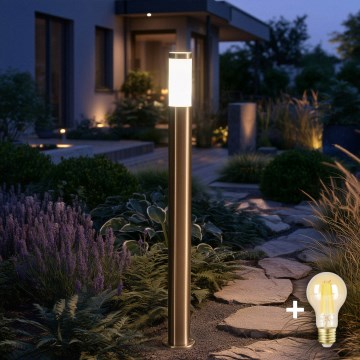 BRILAGI - Dimmbare LED-Außenleuchte ELIA 1xE27/6W/230V 2700-6500K IP44 Wi-Fi 100 cm mattchrom