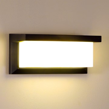 Brilagi - Dimmbare LED-Außenwandleuchte BRICKY 1xE27/6W/230V 2700-6500K IP54 schwarz