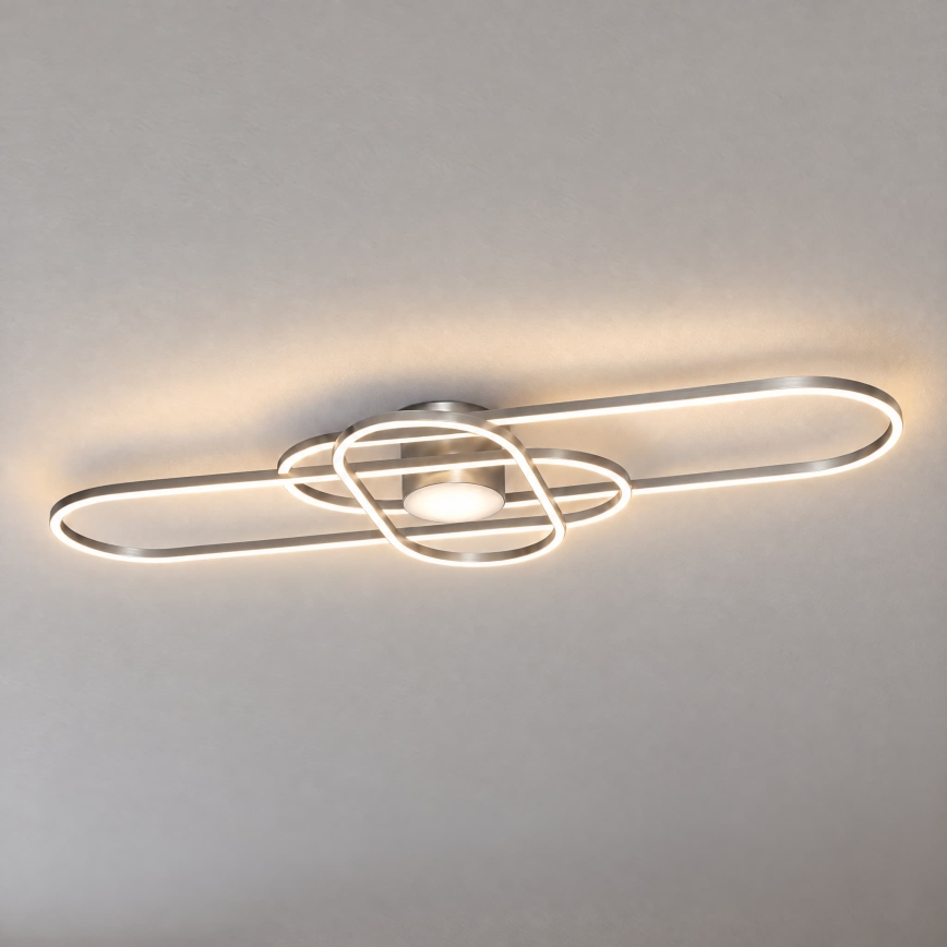 BRILAGI - LED-dimmbare Deckenleuchte APOLLO LED/58W/230V 3000-6500K 43,2x101,2 cm mattchrom + Fernbedienung