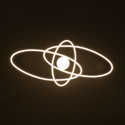 BRILAGI - dimmbare LED-Deckenleuchte APOLLO LED/58W/230V 3000-6500K 43,2x101,2 cm schwarz + Fernbedienung