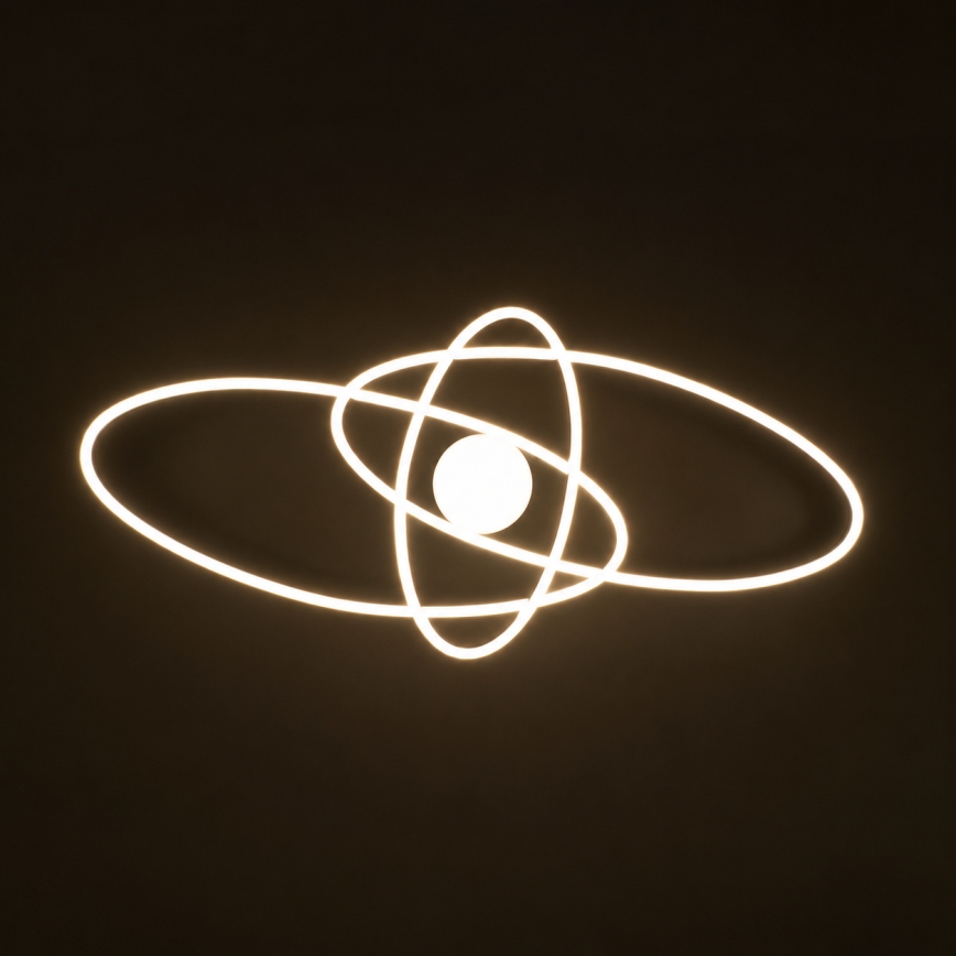 BRILAGI - dimmbare LED-Deckenleuchte APOLLO LED/58W/230V 3000-6500K 43,2x101,2 cm schwarz + Fernbedienung