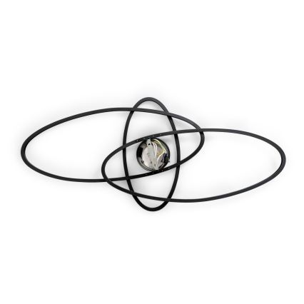 BRILAGI - dimmbare LED-Deckenleuchte APOLLO LED/58W/230V 3000-6500K 43,2x101,2 cm schwarz + Fernbedienung
