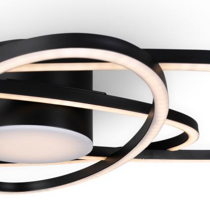 BRILAGI - dimmbare LED-Deckenleuchte APOLLO LED/58W/230V 3000-6500K 43,2x101,2 cm schwarz + Fernbedienung