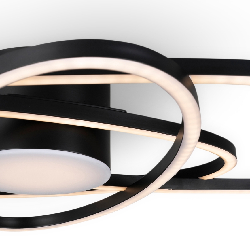 BRILAGI - dimmbare LED-Deckenleuchte APOLLO LED/58W/230V 3000-6500K 43,2x101,2 cm schwarz + Fernbedienung