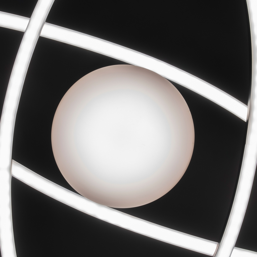 BRILAGI - dimmbare LED-Deckenleuchte APOLLO LED/58W/230V 3000-6500K 43,2x101,2 cm schwarz + Fernbedienung